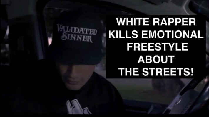 White Rapper Kills Emotional Freestyle About The Streets!