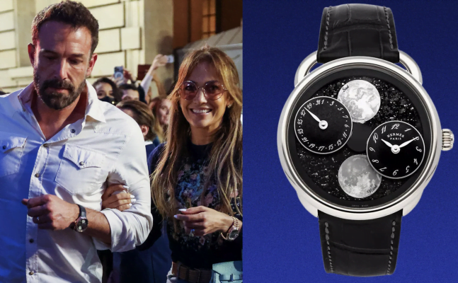 The actor showed off a couple of pretty good watches during his honeymoon! The biggest story of 2021 involved Jennifer lópez ben affleck his romantic watch.
