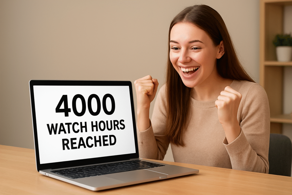 Get 4000 YouTube Watch Hours to Qualify for Monetization